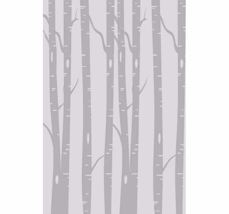 Tenda a rullo alberi Alta foresta di betulle scandinavo - TenStickers