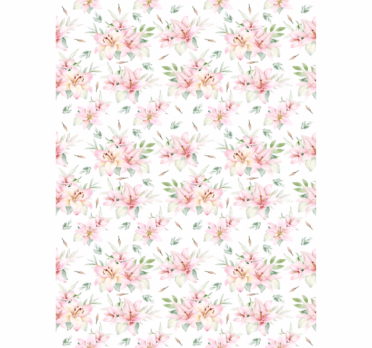 Tenda a rullo fiori e piante motivi floreali lussureggianti - TenStickers