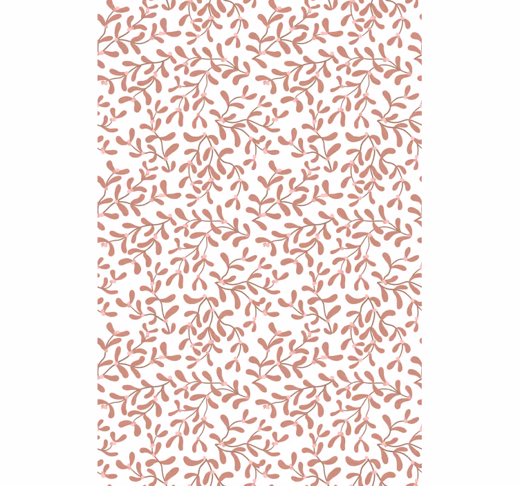 Tenda a rullo fiori e piante motivo a foglia sottile - TenStickers