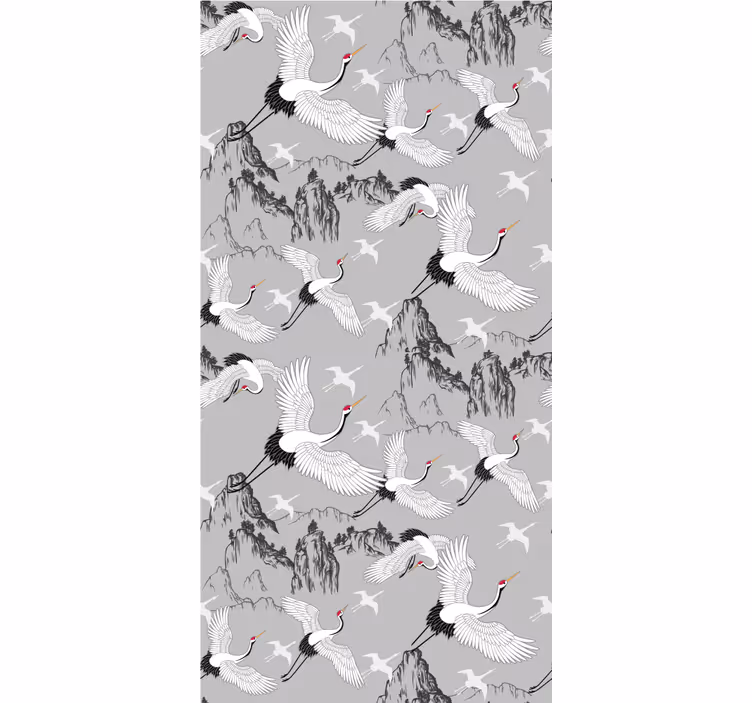 Tenda a rullo animali uccelli che volano design elegante - TenStickers