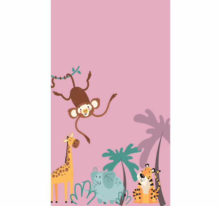 Tenda a rullo con animali per cameretta - TenStickers