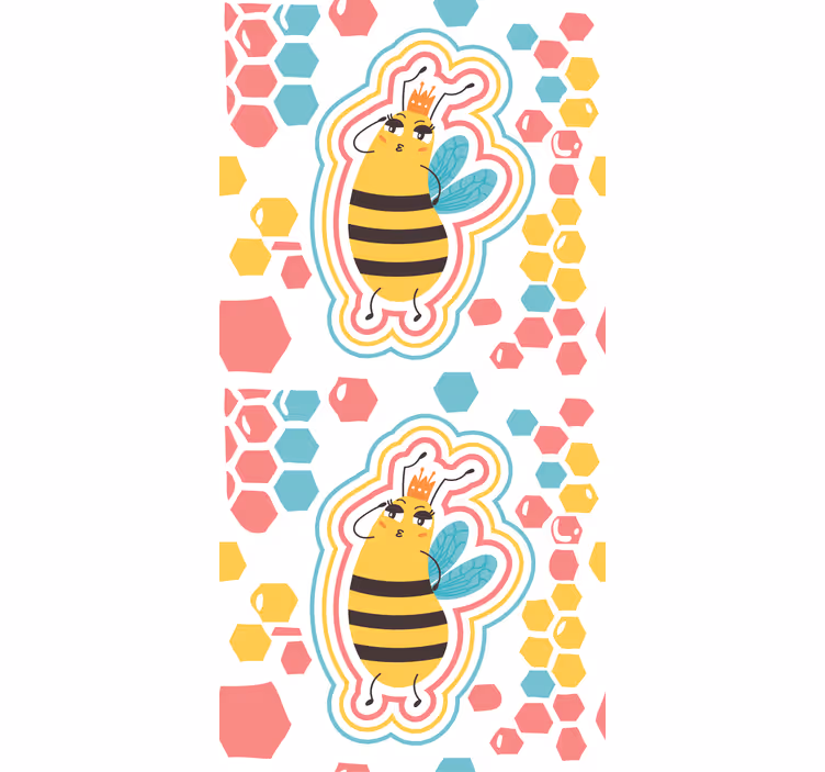 Tenda a rullo animali simpatico personaggio ape - TenStickers