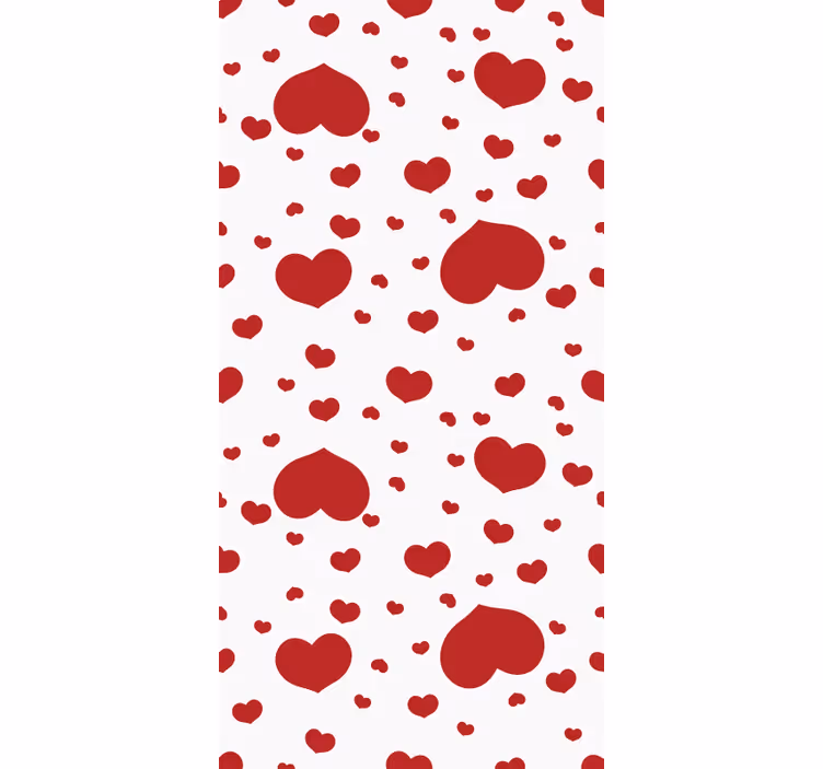 Tenda a rullo romantica decorazione a forma di cuore - TenStickers
