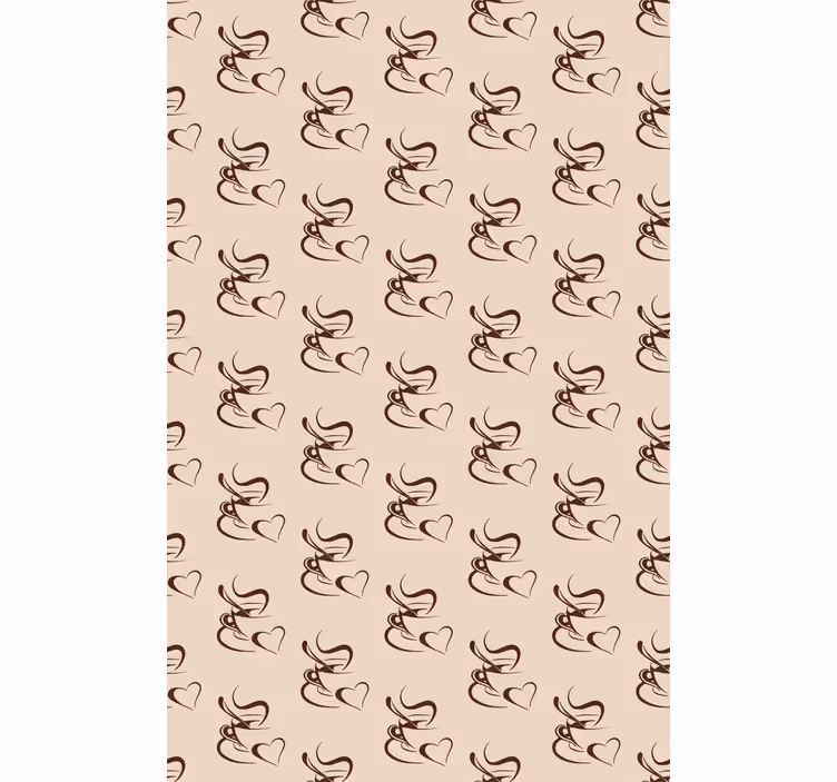 Tende a rullo cucina illustrazione degli amanti del caffè - TenStickers