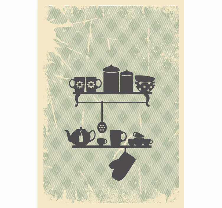Tende a rullo e scaffali per cucina - TenStickers