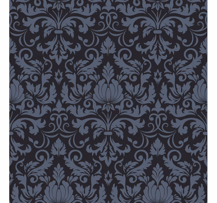 Tenda a rullo classica ornamenti damascati scuri - TenStickers