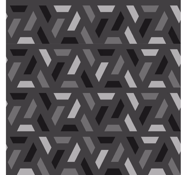 soggiorno tende a rullo triangoli geometrici toni neri - TenStickers