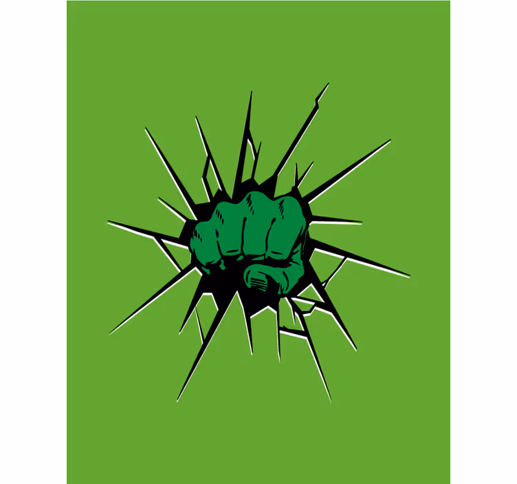 Tende a rullo supereoe pugno verde - TenStickers