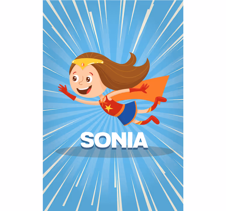 Tenda a rullo personalizzabile ragazza fantastica - TenStickers