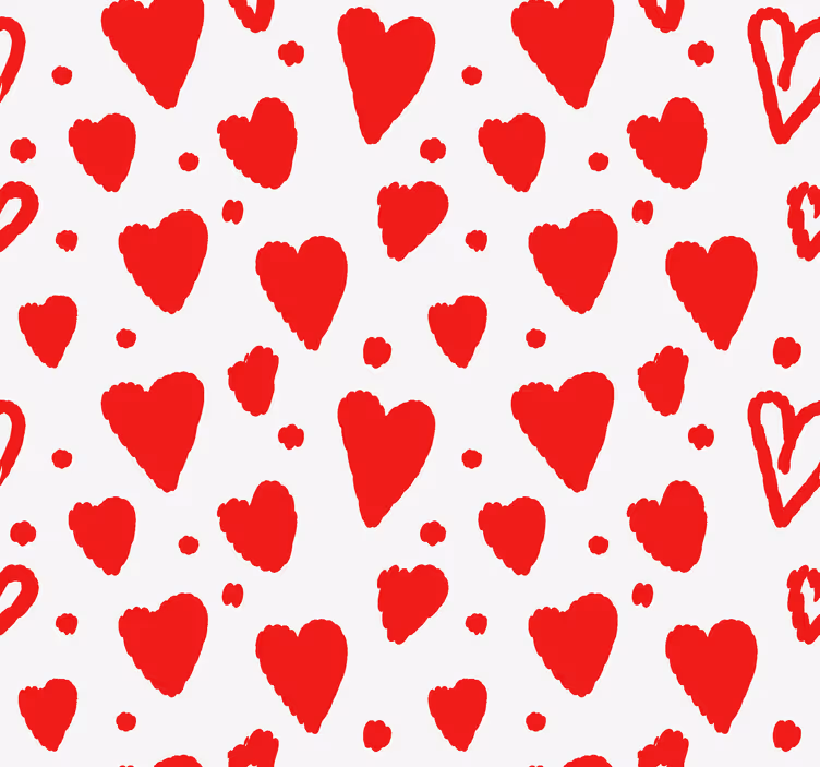 Tende a rullo romantiche modello di cuori - TenStickers