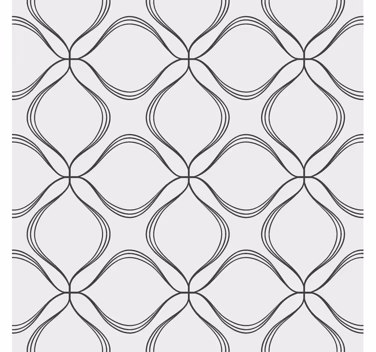 Tende a rullo moderne modello astratto di foglie incrociate - TenStickers