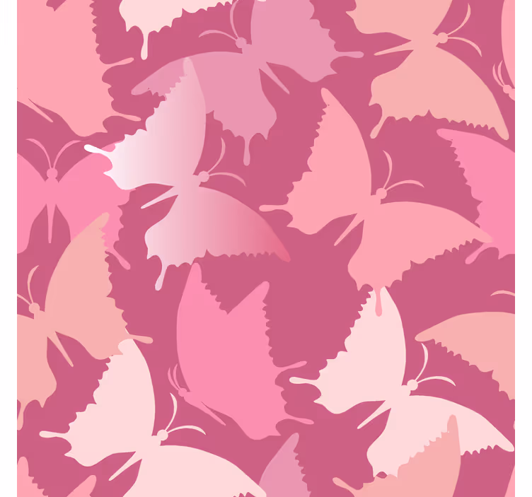 Tende a rullo di farfalle sfondo rosa - TenStickers