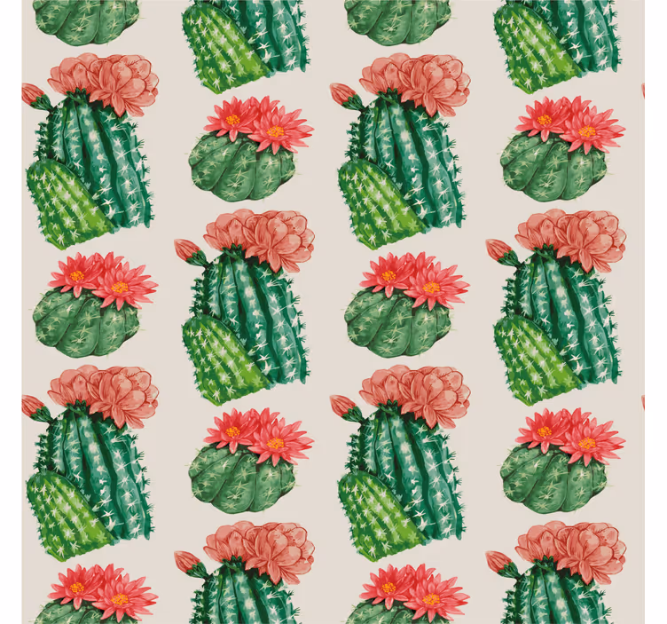Tenda a rullo cactus floreale del deserto - TenStickers