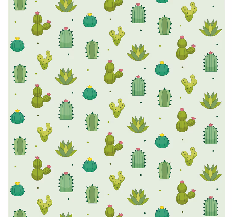 Tenda a rullo cactus modello verde - TenStickers