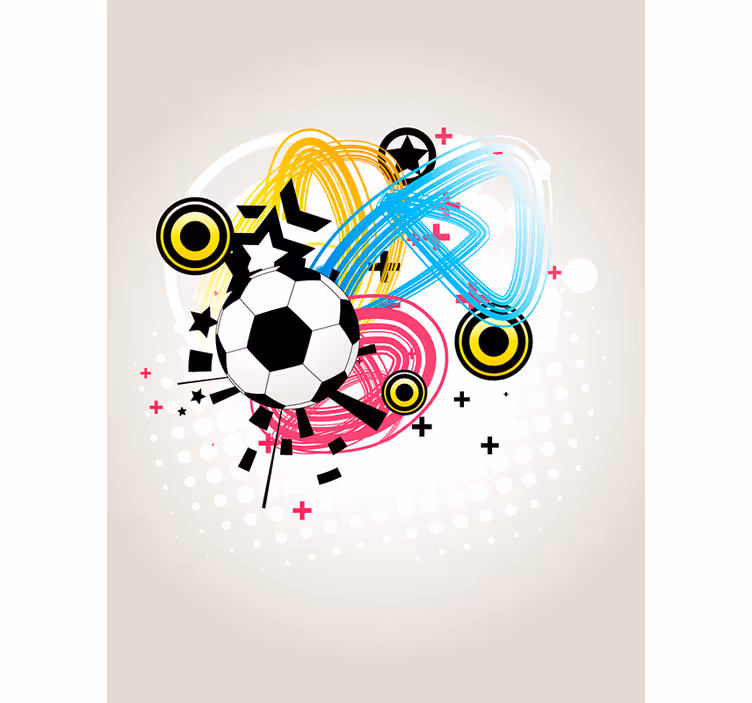 Tenda a rullo calcio passione in movimento - TenStickers