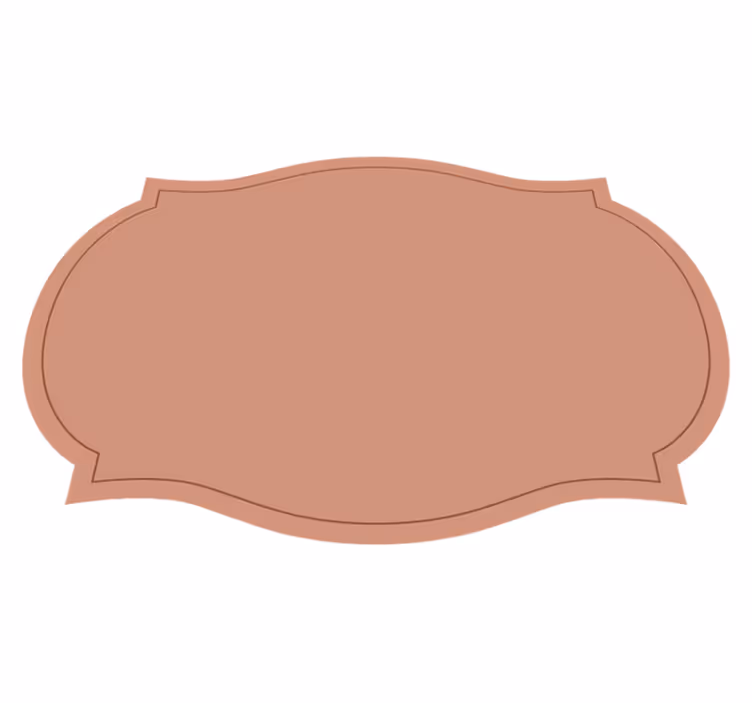 Altre tovagliette in vinile forma dell'etichetta - TenStickers