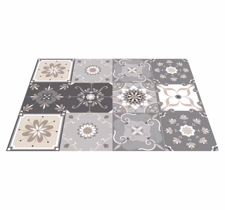 Tovaglietta americana originale idraulica floreale - TenStickers