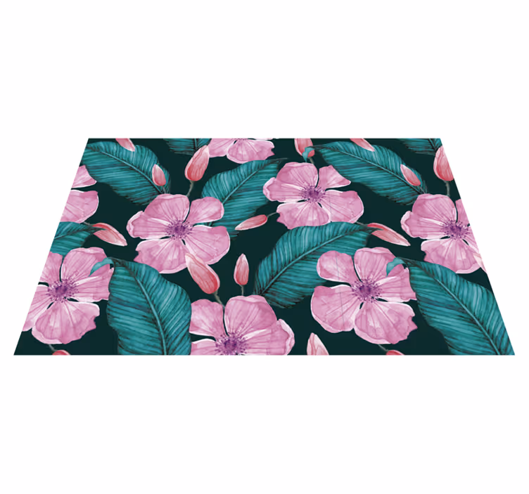 Tovaglietta americana textu motivo floreale tropicale - TenStickers