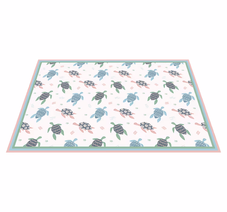 Tovaglietta americana infantile design a tema tartaruga - TenStickers