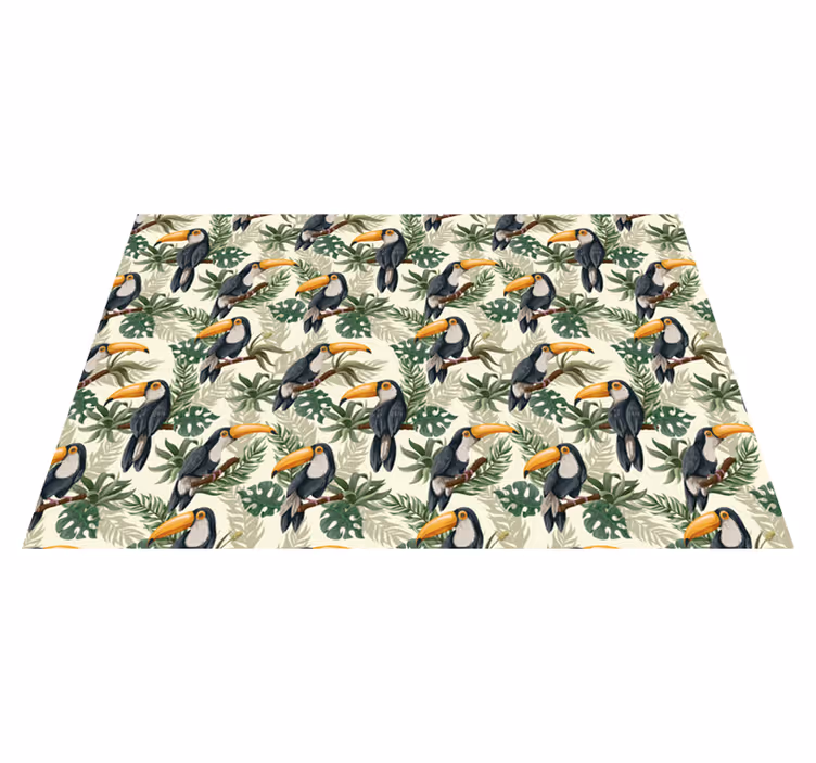 Tovaglietta americana originale motivo tucano tropicale - TenStickers