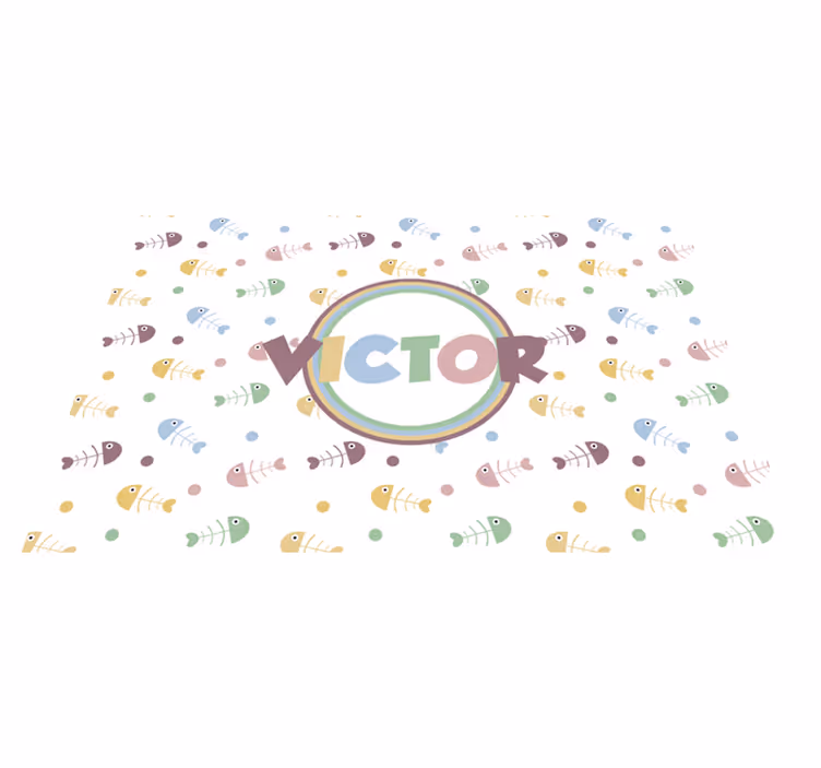 Tovaglietta americana infantile concetto pesci vivaci - TenStickers