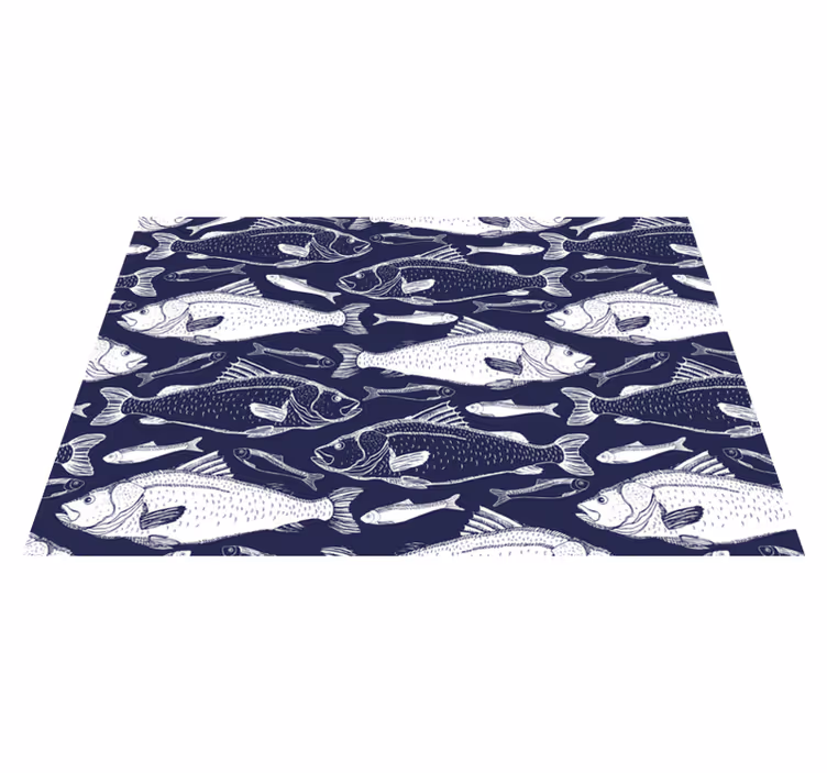 Tovaglietta texture Pesce sotto il mare - TenStickers