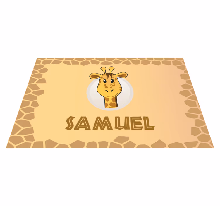 Tovaglietta americana infantile design giraffa - TenStickers