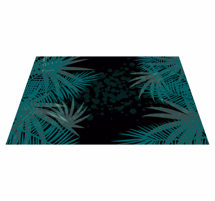 Tovaglietta americana moderna con sfondo foglie tropicali - TenStickers