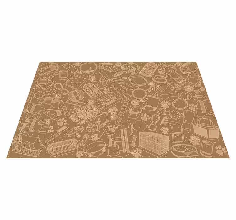 Tovaglietta americana textu elementi di cucina intricati - TenStickers