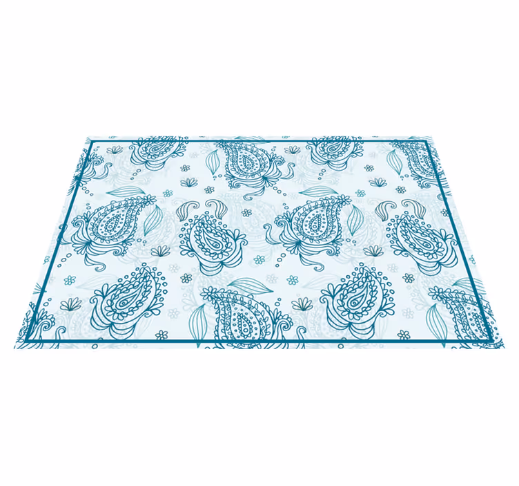 Tovaglietta americana textu motivo floreale intricato - TenStickers
