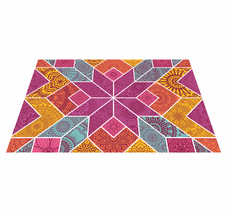 Tovaglietta americana originale motivo geometrico colorato - TenStickers