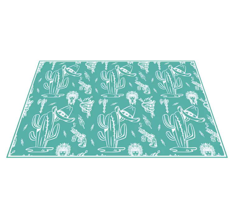 Tovaglietta americana originale motivo cactus - TenStickers