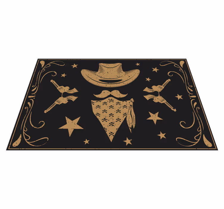 Tovaglietta americana originale elementi a tema cowboy - TenStickers
