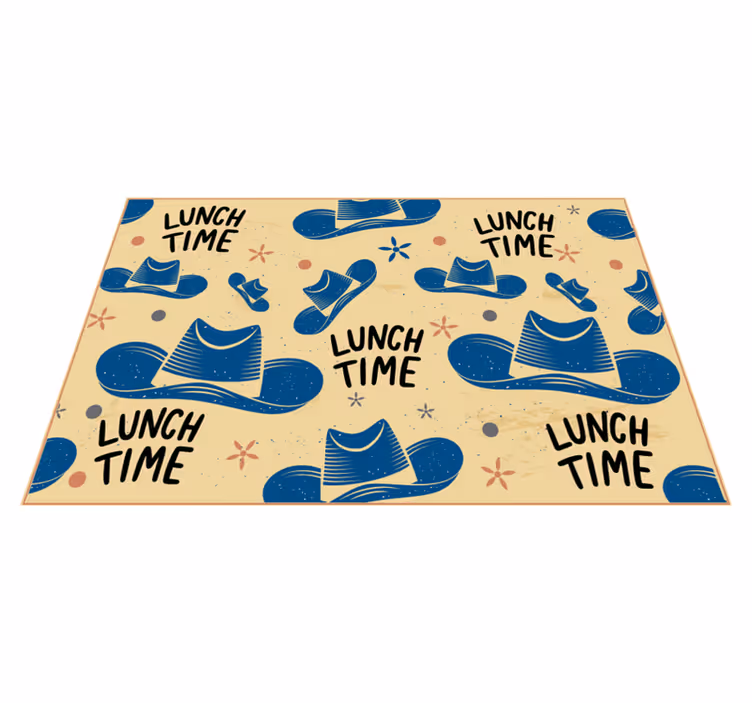 Tovaglietta americana originale cappelli da pranzo - TenStickers