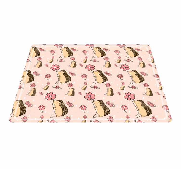 Tovaglietta americana originale motivo riccio carino - TenStickers