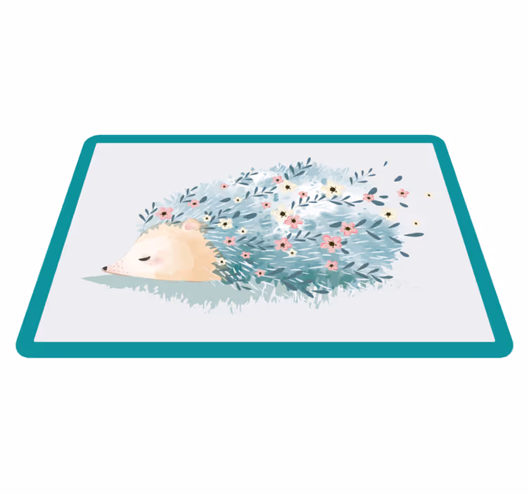 Tovaglietta americana infantile illustrazione riccio carino - TenStickers