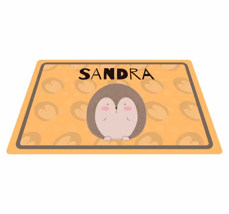 Tovaglietta americana infantile con riccio adorabile - TenStickers
