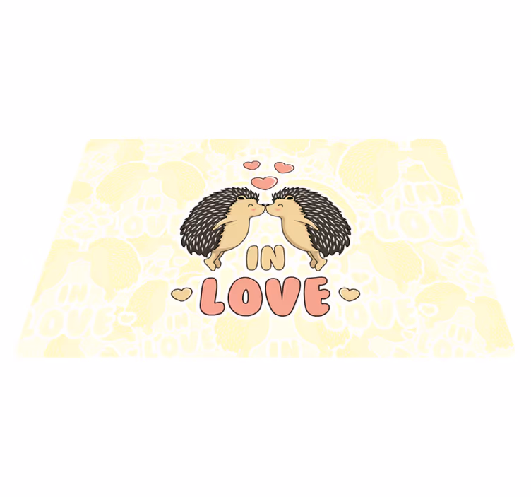 Tovaglietta americana infantile design amanti ricci - TenStickers