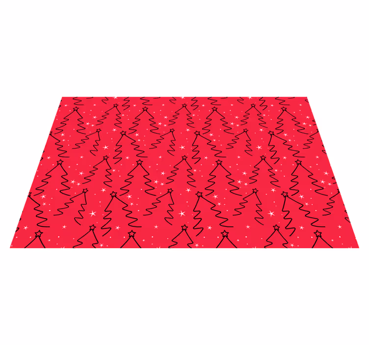 Tovaglietta americana natale motivo elegante albero - TenStickers