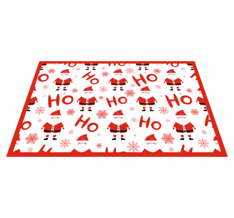 Tovaglietta personalizzata con babbo natale e hohoh - TenStickers