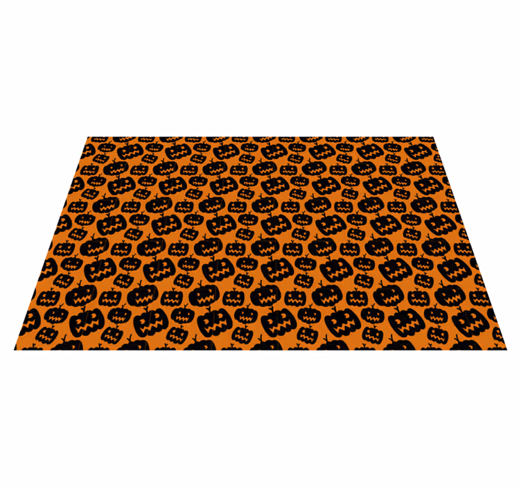 Tovaglietta americana di halloween motivo zucche spaventose - TenStickers
