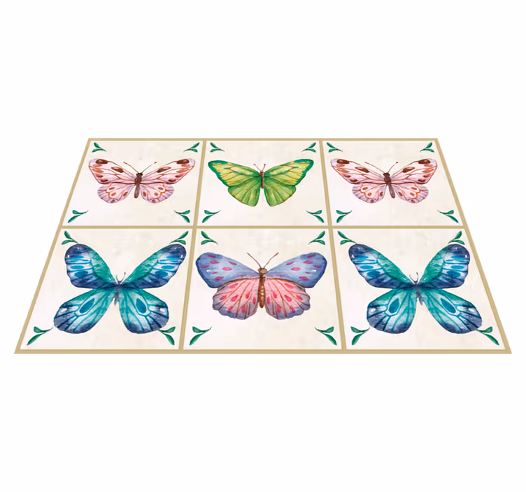Tovaglietta americana originale composizione farfalle vivaci - TenStickers