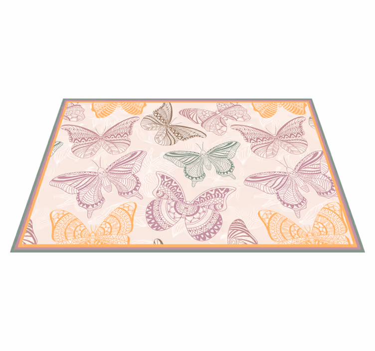 Tovaglietta americana originale motivo farfalle elegante - TenStickers