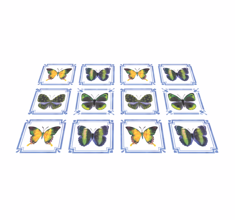 Tovaglietta americana originale decorata con farfalle - TenStickers