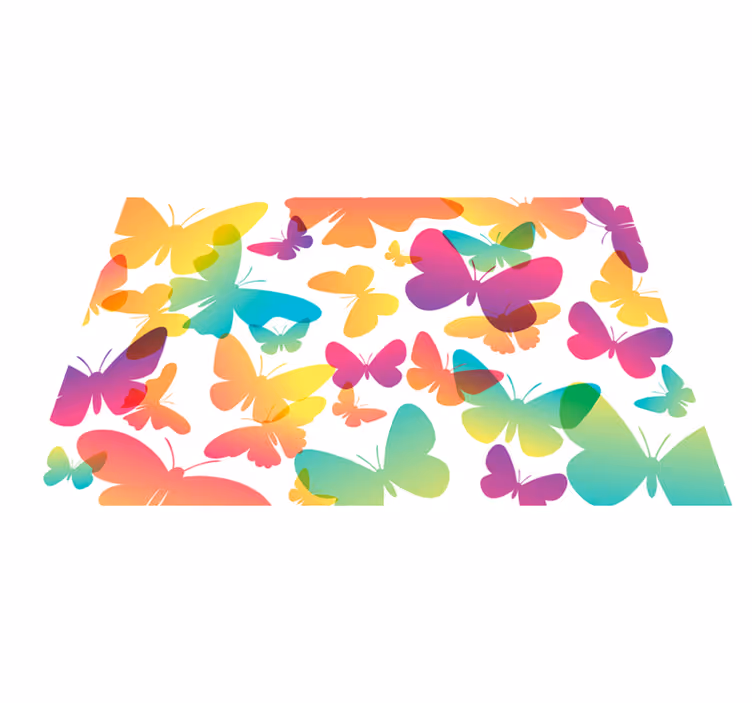 Tovaglietta americana infantile motivo farfalla vivace - TenStickers