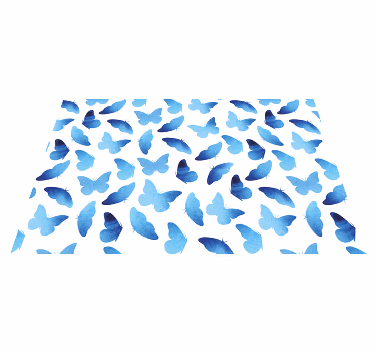 Tovaglietta americana originale motivo farfalla blu - TenStickers