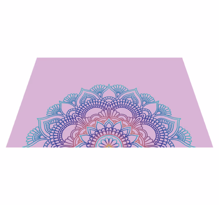 Tovaglietta personalizzata originale Mezzo mandala - TenStickers