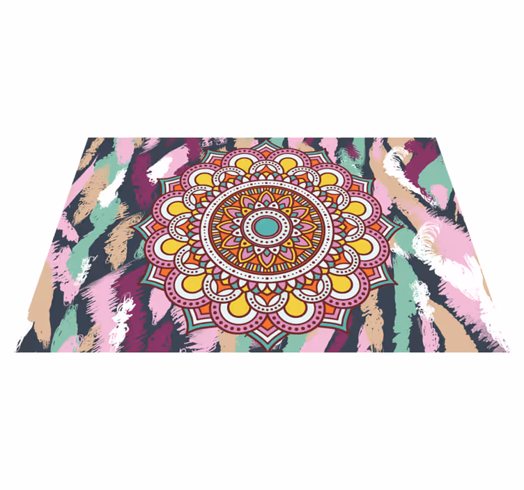 Tovaglietta americana textu elemento mandala vivace - TenStickers