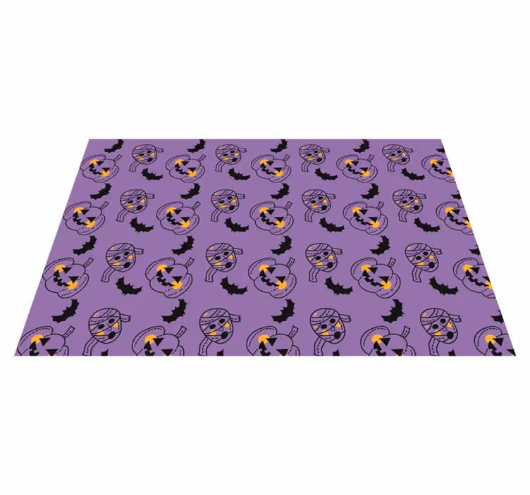 Tovaglietta americana di halloween con motivi di zucche - TenStickers