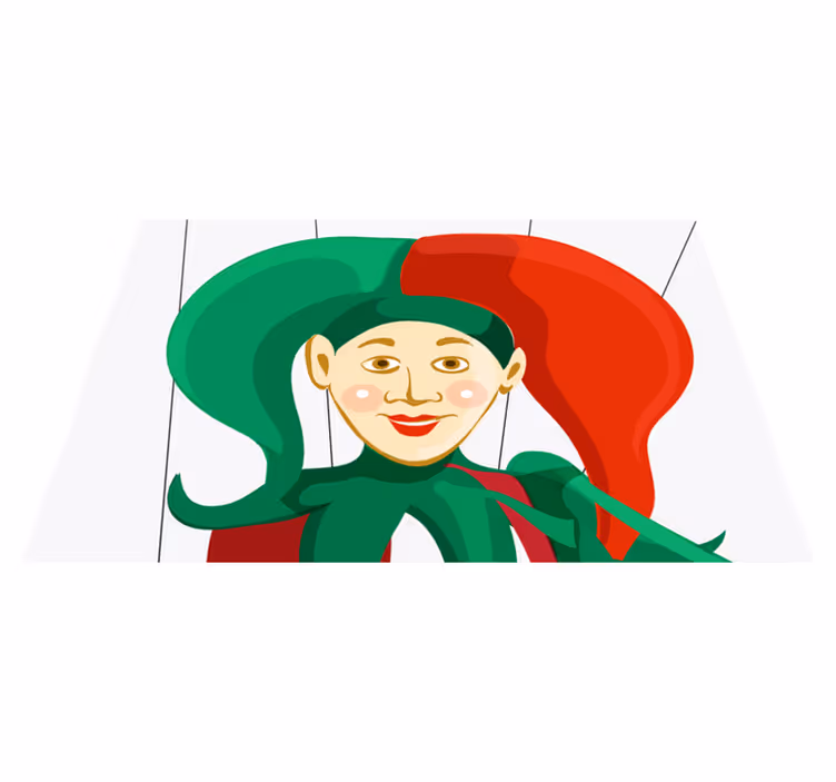 Tovaglietta americana originale illustrazione giullare - TenStickers